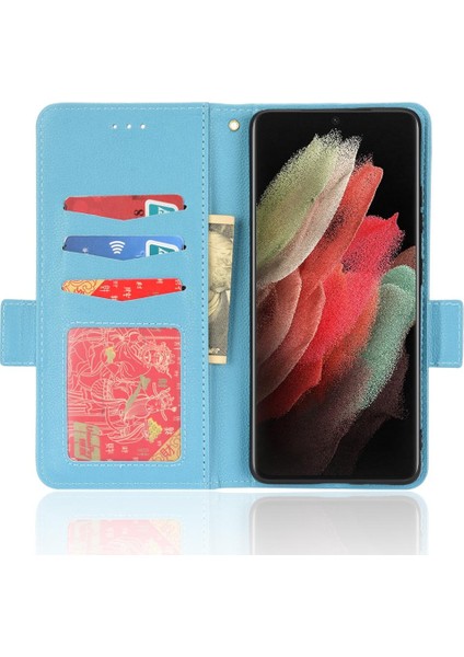 Samsung Galaxy S21 Ultra Pu Deri Yan Toka Kart Yuvaları Tutucu (Yurt Dışından) fiyatları