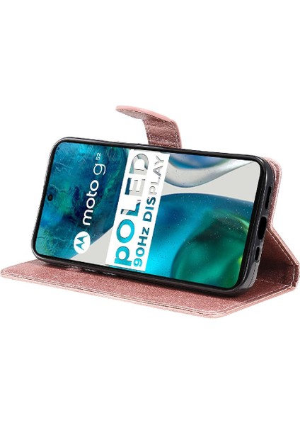 Colorful Shop Motorola Moto G52 Yüksek Kaliteli Deri Klasik Düz Renk Için Flip Case (Yurt Dışından)