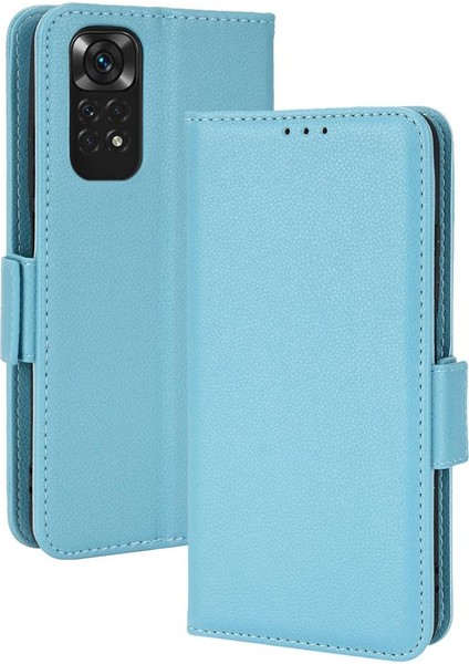 Xiaomi Redmi Için Not 11 4g Cüzdan Pu Deri Kart Yuvaları Tutucu Yan (Yurt Dışından)