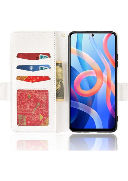 Colorful Shop Xiaomi Redmi Için Not 11 5g Pu Deri Manyetik Cüzdan Kart Yuvaları (Yurt Dışından)