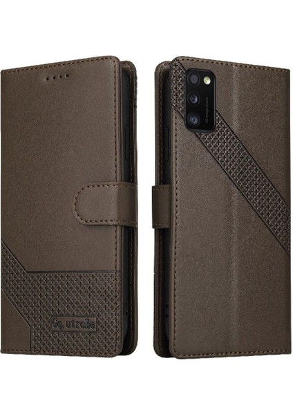 Samsung Galaxy A41 Üç Kart Yuvaları Premium Deri 4 Için Flip Case (Yurt Dışından)