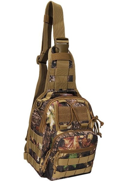 Camo Oxford Kumaş 600D Şifreleme Büyütülmüş Versiyon Kamuflaj Göğüs Çantası Omuzdan Askili Çanta (Yurt Dışından)