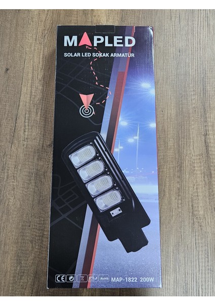 200W Güneş Enerjili LED Projektör Garantili Profesyonel Yüksek Işık Doğadan Gelen Enerji fiyatları