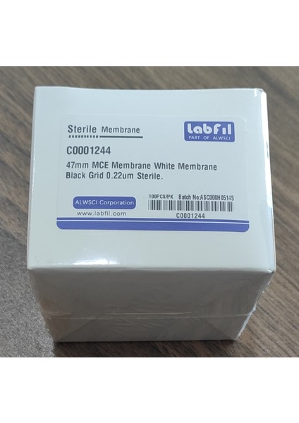 Membrane 47 mm Sterile Mce Grid Filter White Membrane/black 0.22UM
