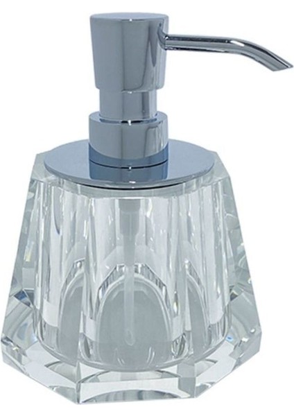 Kristal Sıvı Sabunluk Krom Renk 148X120X120 Mm