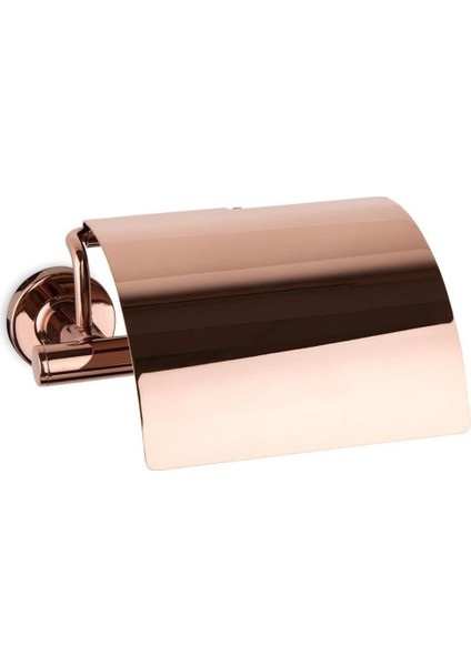Hoop Kapaklı Tuvalet Kağıtlığı Rose Renk 85X118X170 Mm