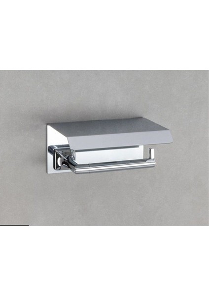 Pruva Kapaklı Tuvalet Kağıtlığı Krom Renk 85X118X170 Mm