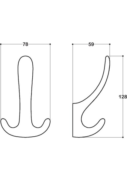 2045 Portmanto Askılığı Altın 78 Mm fiyatları