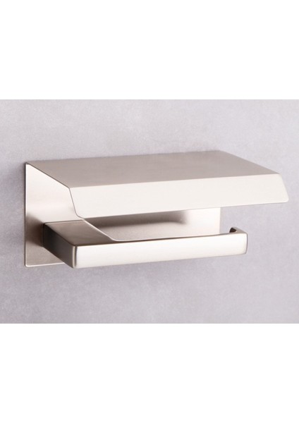 Flat Kapaklı Tuvalet Kağıtlığı Saten Rengi 118X85X170 Mm