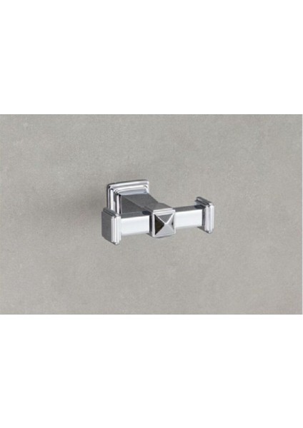 Dorık İkili Askılık Krom Renk 79X31X92 Mm