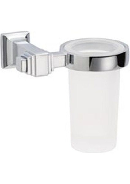 Kubıc Diş Fırçalığı Cam/Krom Renk 129X102X131 Mm