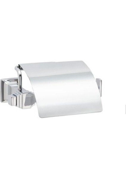 Kubıc Kapaklı Tuvalet Kağıtlığı Krom Renk 92X94X157 Mm