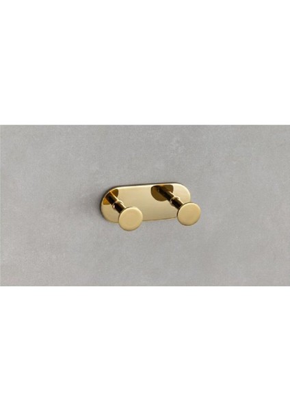 Bobo İkili Askılık Gold Renk 45X46X110 Mm