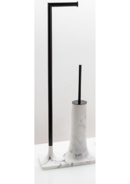 Hareketli Wc Set Mermer/Siyah Renk 718X141X246 Mm