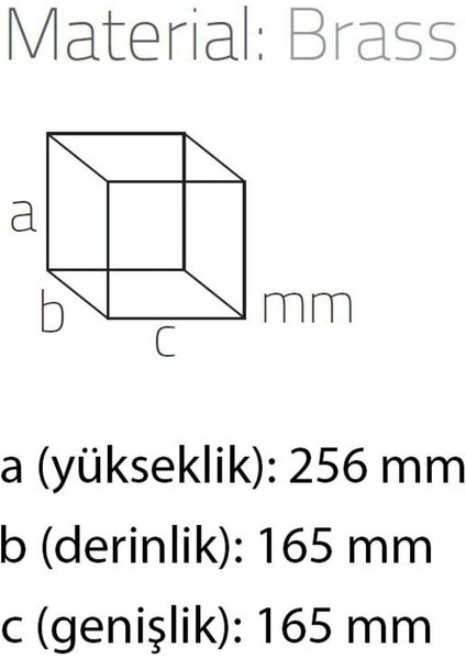 Masaüstü Kağıt Havluluk Beyaz-Krom 270X165X165 Mm