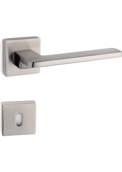 Gıada Saten - Oda Rozetli Kapı Kolu - Hha110Ro11N Nb