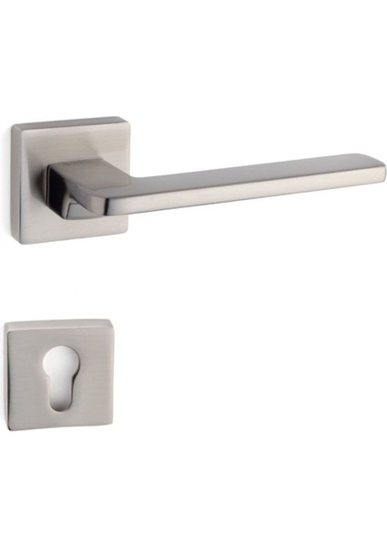 Gıada Saten - Yale Rozetli Kapı Kolu - Hha110Ro11Y Nb