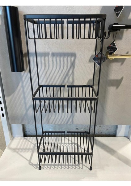 System Duş Raf Sistemi Siyah Renk 647X150X273 Mm fiyatları