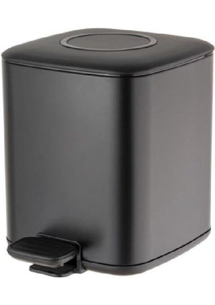 Pedallı Siyah Çöp Kovası 9 Lt / 310X230X310 Mm