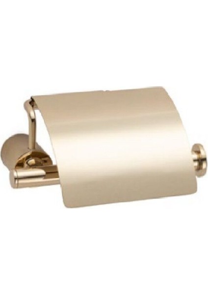 Icona Kapaklı Tuvalet Kağıtlığı Gold Renk 85X118X158 Mm