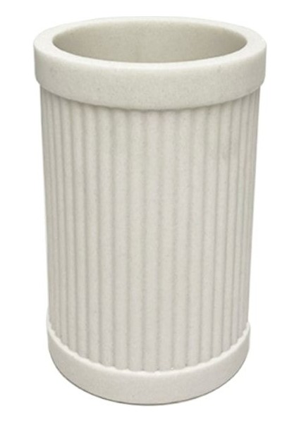 Reçine Tezgah Üstü Diş Fırçalığı Beyaz 124X80X80 Mm