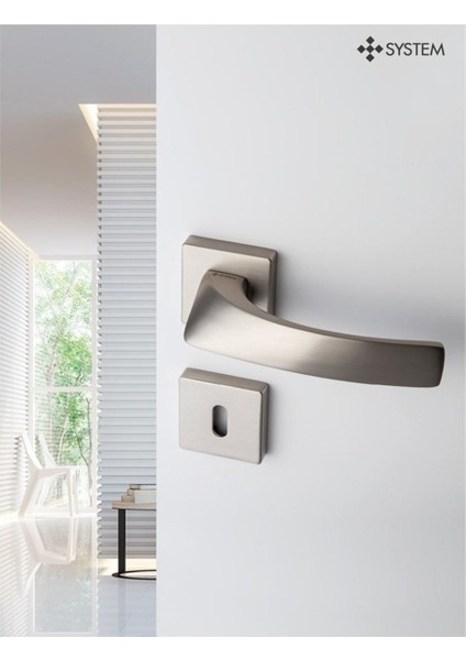 Orıon Saten - Wc Rozetli Kapı Kolu - Hha145Ro11W Nb