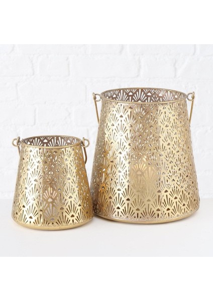 2'Li Antika Gold Rüzgar Lamba 15Cm-22Cm Seti fiyatları