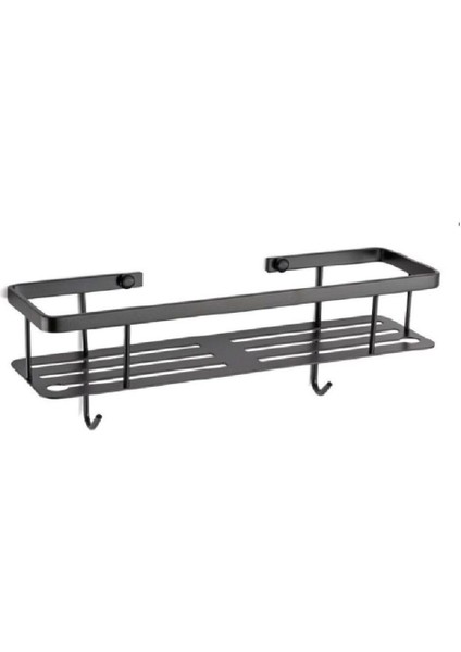 Banyo Duş Raf Sistemi Siyah Renk 152X112X402 Mm