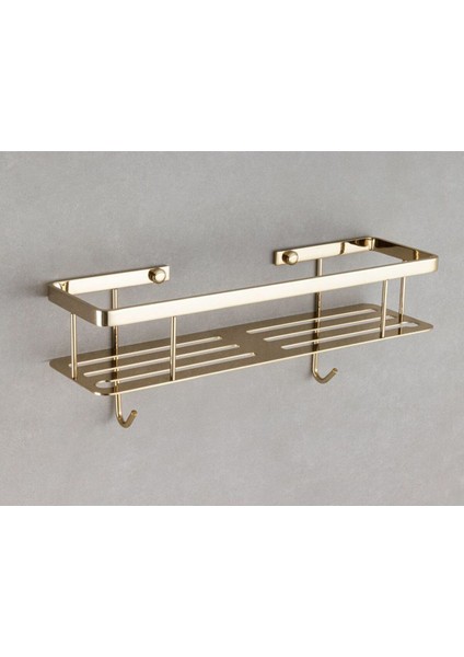 Banyo Duş Raf Sistemi Gold Renk 152X112X402 Mm