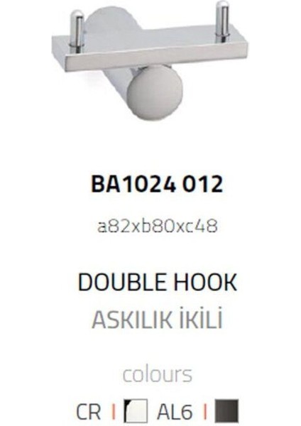Pıvot Ikili Askılık Krom Renk Krom Renk 484X80X82 Mm fiyatları
