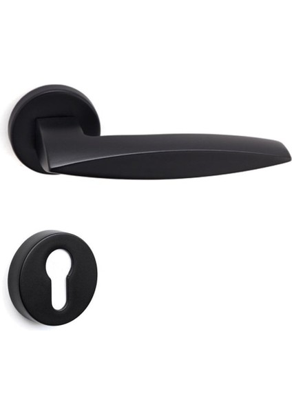 Garnet Siyah - Yale Rozetli Kapı Kolu - Hha118Ro12Y Al6