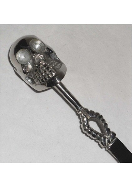 Metal Gümüş Kafatasılı Ayakkabı Çekeceği 28,5Cm fiyatları
