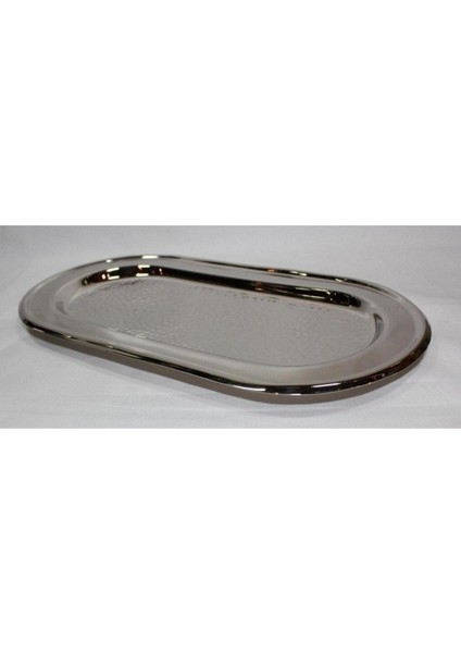 Dövülmüş Metal Tepsi 28 X 15Cm