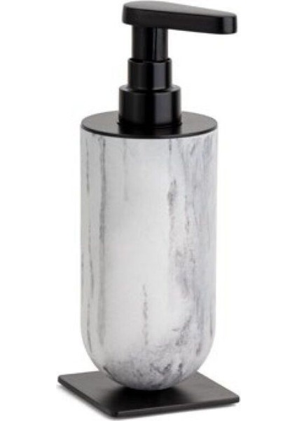Sıvı Sabunluk Mermer Desenli/Siyah Renk 208X87X72 Mm