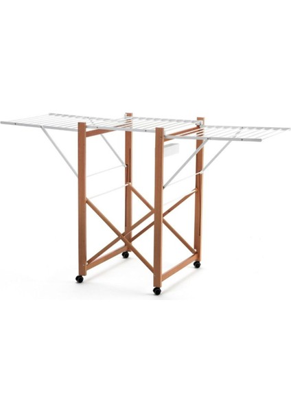 Kiraz Ağacı Ahşap Renkli Aırone Çamaşır Kurutmalık Katlanabilir