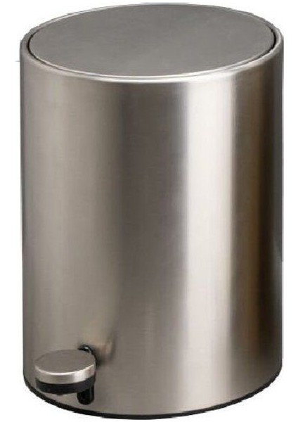 Pedallı Saten Çöp Kovası 3 Lt Saten Renk 265X203X203 Mm