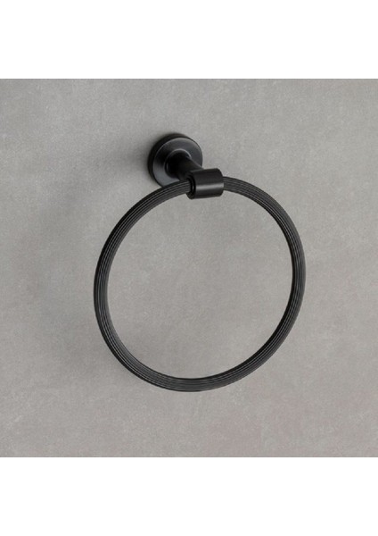 Ezel Halka Havluluk Siyah Renk 211X76X192 Mm