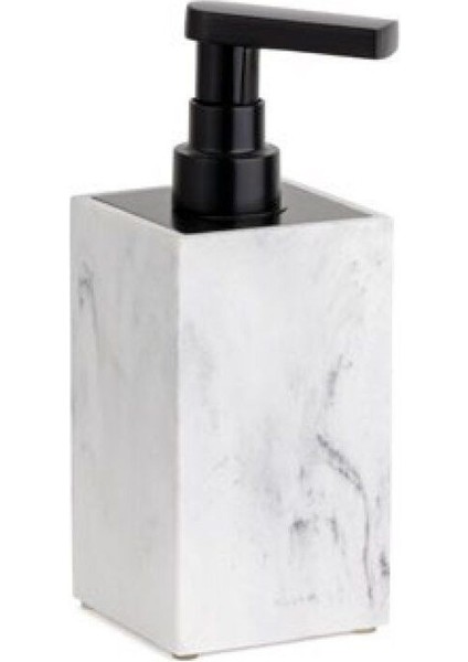 Sıvı Sabunluk Mermer Desenli/Siyah Renk 190X73X88 Mm