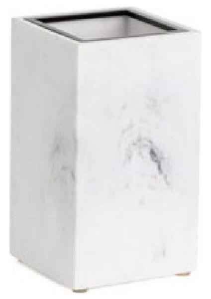 Diş Fırçalığı Mermer Deseni/Siyah Renk 128X73X73 Mm