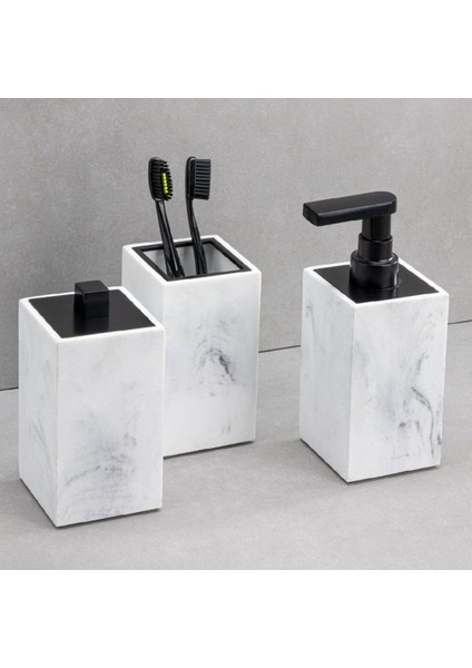 Diş Fırçalığı Mermer Deseni/Siyah Renk 128X73X73 Mm fiyatları