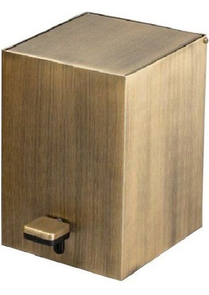 Pedallı Kare Çöp Kovası 3 Lt Antik 262X245X180 Mm