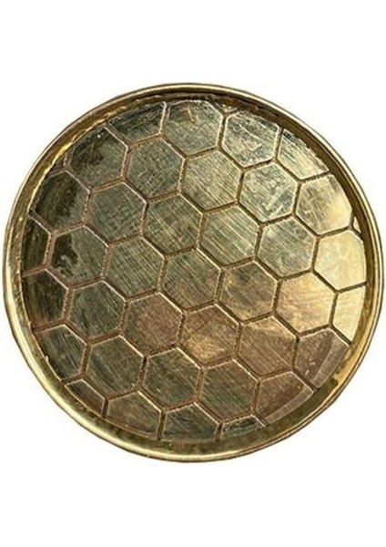 Çap 40Mm Sarı Düğme Kulp / Doğal Taş