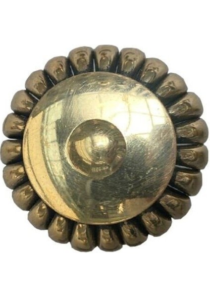 Çap 40Mm Sarı Düğme Kulp / Doğal Taş