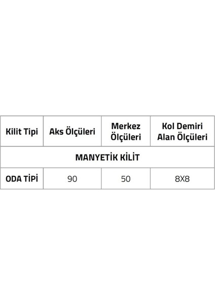 Manyetık Oda Tipi Kilit Mat Siyah fiyatları
