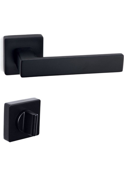 Fosil Siyah - Wc Rozetli Kapı Kolu - Hha124Ro11W Al6