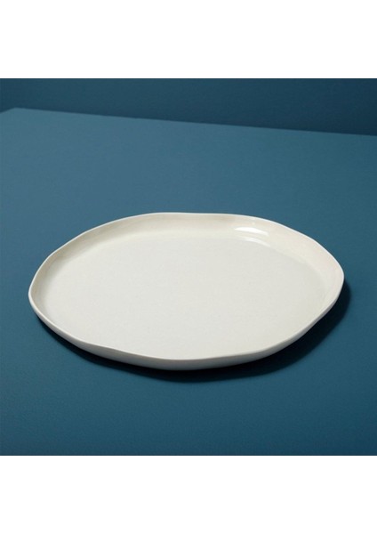 Stoneware Çap 29 Cm Beyaz Taş Tabak