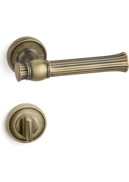 Julıet Rozetli Kapı Kolu Antik Rengi Wc - Hha223Ro14W Abm