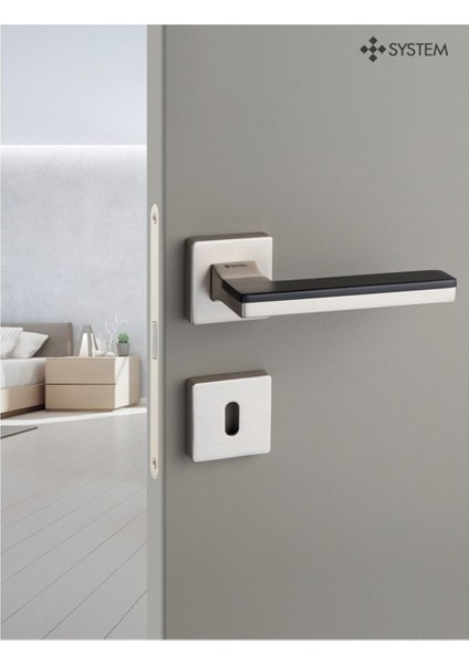 Larıssa Saten Krom - Wc Rozetli Kapı Kolu - Hha100Ro11W Nb-Cr/Nb