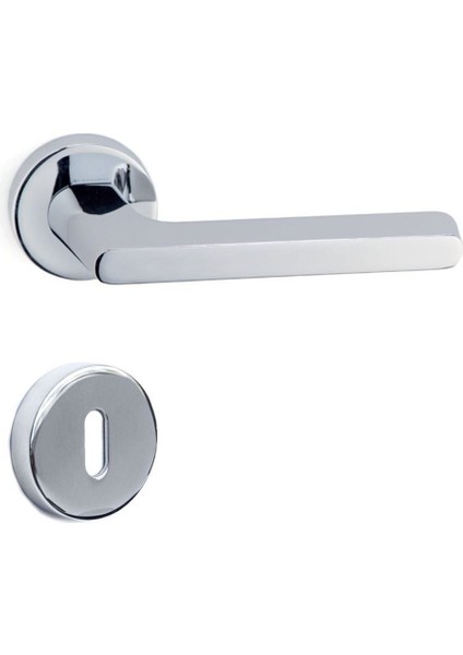 Tavıra Krom - Oda Rozetli Kapı Kolu - Hha101Ro12N Cr