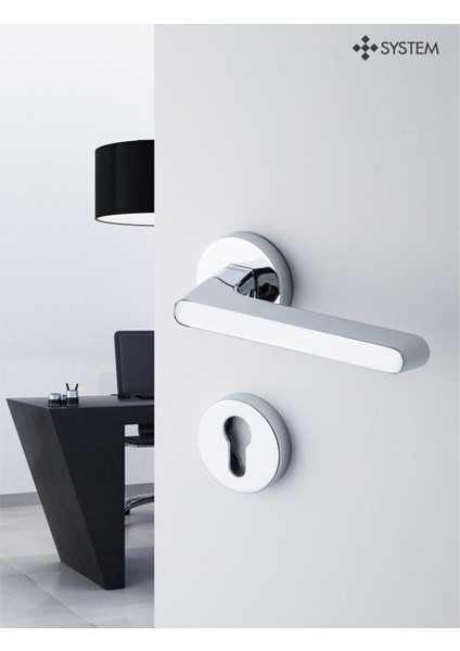Tavıra Siyah - Wc Rozetli Kapı Kolu - Hha101Ro12W Al6